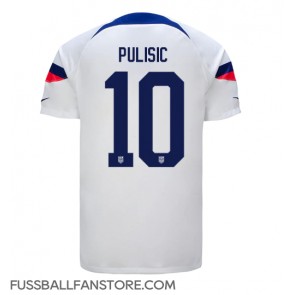 Vereinigte Staaten Christian Pulisic #10 Replik Heimtrikot WM 2022 Kurzarm